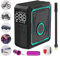 Compressore Aria Portatile Automatico, Mini Compressore Portatile, Pompa Elettrica Per Bicicletta, USB/LED,150PSI Batteria Ricaricabile Per Auto, Bici, Moto, Palla, Kit Riparazione Incluso.