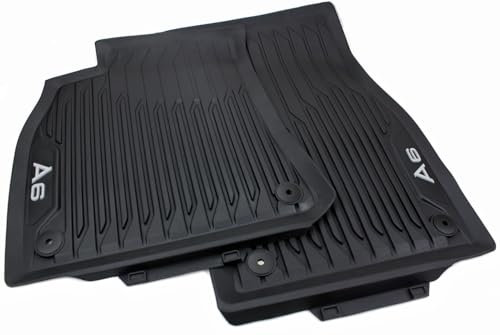 kfz-premiumteile24 Original Fußmatten Kompatibel mit A6 S6 RS6 4K (C8) Limousine Avant A6 Allroad (4K) Allwetter Gummimatten Vorne Premium Qualität Automatten