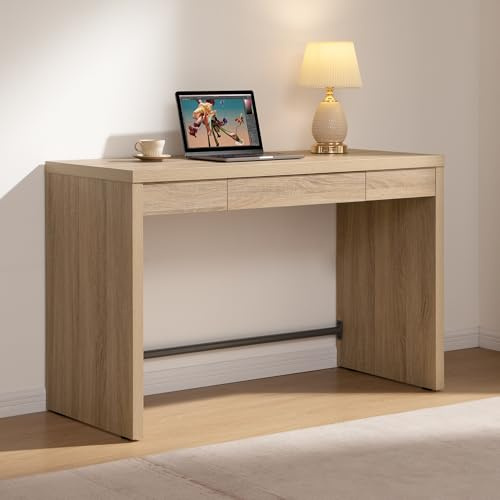SICOTAS Computer Desk Writing Table, 47-Inch Wooden Study Desk for Bedroom