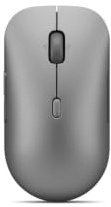 Lenovo Wireless Multi-Mode Pro Plus Mouse 6050 - Luna Grey, mouse wireless multi-mode Bluetooth 5.3 e 2.4GHz con ricevitore USB, scroll 4 vie, 6 tasti, DPI fino a 4000