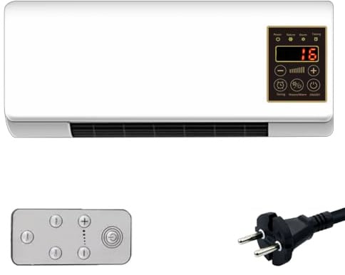 Aire Acondicionado Portátil, Ventilador de Pared con Control Remoto Aire Acondicionado Portátil Compactos, Aire Acondicionado De Pared Sin Evacuación para Espacios Interiores