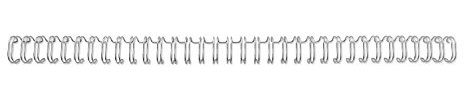 GBC 4400026 Binderücken Draht, A5, 24 Ringe, 6 mm, 45 Blatt, 100 Stück, silber