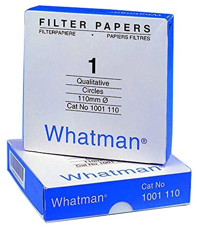 Whatman 1001 – 125 qualitativa filtro di carta cerchi, 11 micron, 10.5 S/100 ml flusso, grado 1, Ø 125 mm (confezione da 100)