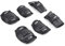 Osprey Kids' Skate Bmx Pads - Knee, Elbow and Wrist Protective Set - 6 Piece Scooter Streetsport Pad Set - Black - Medium