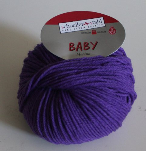Baby Merino Schoeller + Stahl Merinoschurwolle Babywolle 25 g Farbe 3942-lila