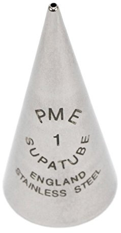 PME - Supatube - Douille d’écriture en Acier Inoxydable Sans Soudure n° 1, Silver