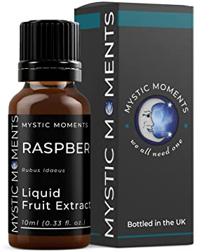 Mystic Moments | Raspberry - Liquid Fruit Extract 10ml | Perfect for Skin Care, Creams, Lotions and DIY Beauty Products Vegan GMO Free
