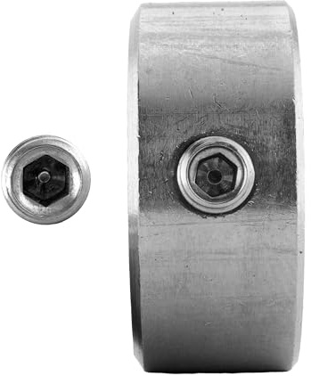 Stellringe V2A DIN 705 Form A für 20 mm Welle Edelstahl A2 mit Gewindestift (2 Stück) - Wellenringe Wellensicherungen Halterringe