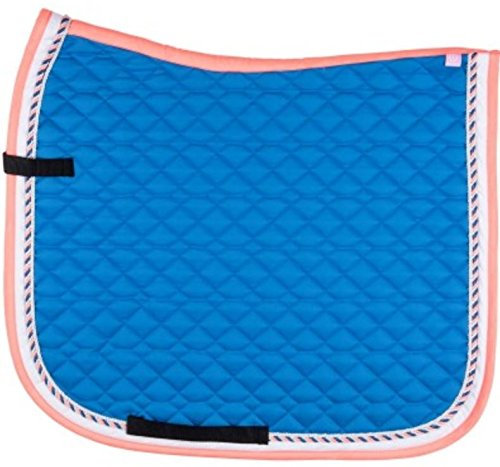 Imperial Riding Zadeldek vierk. DS Verona Blue-Neon Coral Full Size