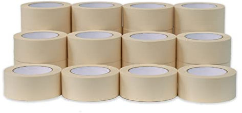 Jak Industrielles Abdeckband für Allzweck/Malerei – Packung mit 24 Stück – 5,1 cm x 2,9 m pro Rolle. (48 mm x 55 m)