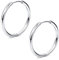 Funseedrr 1-5 Paar Hinged Huggie Ohrring 18G Edelstahl Creolen Silber Ohrpiercing Schmuck Frauen Mann