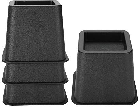 Furniture Risers, 4pcs/set 7,6 cm regolabile letto sedia impilabile riser Lift Wide piedi supporti piedi elefante tipo C sottoletto