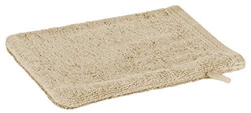 Floringo Handtuch Serie Exclusiv 600g/m² (Waschhandschuh 17x22, Hellbraun)