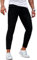 GINGTTO Mens Stretch Jeans Skinny Fit Black Jean Slim Fit Trousers for Men Tapered Denim Pants 30 Waist 30 Leg