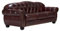 Woodkings® Chesterfield Hereford Sofa 3-Sitzer Echtleder antik rot Couch Bürosofa Polstermöbel 3er Unikat Herrenzimmer englisches Ledersofa Stilsofa Clubsofa