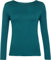 WearAll Ladies Long Sleeve T-Shirt Top Womens Teal M-L