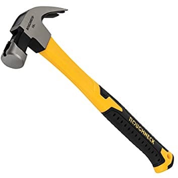 Roughneck ROU11105 Claw Hammer Fibreglass Shaft 454g (16oz), Black and Yellow