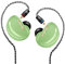 Famedy in Ear Monitors, TK300 In Ear Earphones, 10mm Large Unit Drive, Over 1 Magnetic Tesla, Professional Sound Isolating IEM Headphones for Musicians, MMCX Cable, 3D Printing Cavity (Green, No Mic)