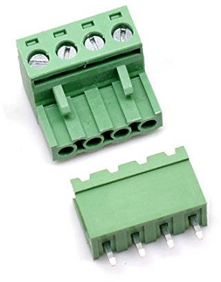Oiyagai 10 Sets 4-Pin Schraubklemmenstecker – 5,08 mm Raster, PCB Stecker-Buchse, 300 V 15 A, Steckbarer Drahtverbinder für Stromversorgung, Signalverteilung, Industrieanlagen