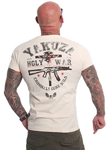Yakuza Herren Holy War T-Shirt, Whitecap Gray, 4XL
