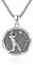 ZIPPICE Baseball Halskette 925 Sterling Silber Vintage Anhänger Kreis Medaille Halskette Glaube und Hobbies Geschenk für Jungen Männer mit Rolo Kette