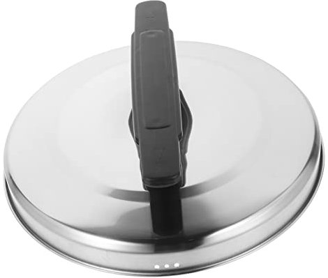 Housoutil Metal Rice Cooker Lid Stainless Steel Pot Lid Reusable Household Cover for Rice Cooking Fits Cooker