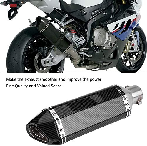 38-51mm Universal Carbon Fiber Lackierter Schalldämpfer mit DB Killer Abnehmbarer Endschalldämpfer für Straße/Sport Motorräder und Roller mit Auspuffrohrdurchmesser