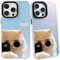 SharkProten Hülle für iPhone X/iPhone XS/iPhone 10 Handyhülle mit Holografischem Laser Bling Kawaii Muster TPU PC Stoßfest Kratzfest Bumper Handyhülle für Frauen Mädchen Weiblich 4.7 Inch