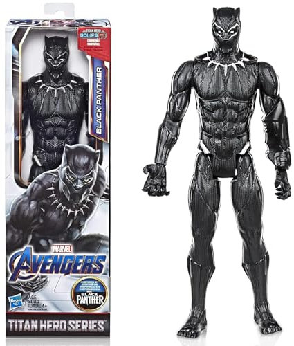 Xingsky Black Panther Figur, Schwarze Panther Figur, Marvel Avengers Figuren 30 cm, Avengers Spielzeug für Kinder ab 3 Jahren