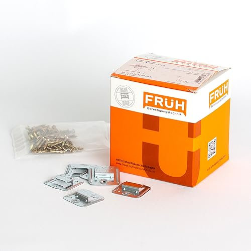 Bildershop-24 9er Set Zubehör Klammern 250 Stück für Wandpaneele & Deckenpaneele Gold