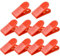 Lot de 10 pinces en plastique de 58 mm en forme de bouledogue pour classeurs, reçus, mémos, restaurants, gymnases, vestiaires, bureau – Rouge