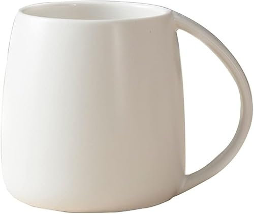 Taza Blanca Taza de café en Blanco Lisa con sublimación Blanca Hecha de cerámica Taza de Gran Capacidad aplicable a, café con Leche, té, Tazas de café de cerámica para restaurantes y cafeter