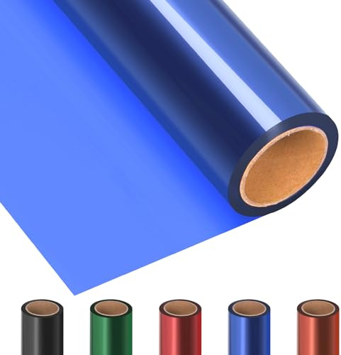 Mardatt Blaue Cellophan Wrap Roll Transparente Extra Breite Cellophan Roll Geschenkverpackung Cellophan für Geschenkkörbe Urlaub Dekoration Sträuße