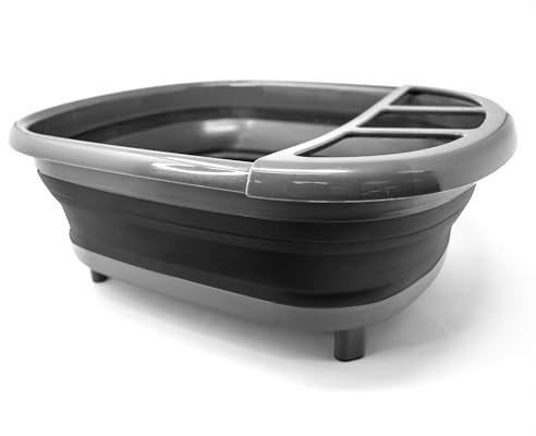 Norpro Escurridor de platos plegable, Mueble escurreplatos portatil, Escurre vasos