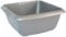 Square 7L SILVER Plastic Kitchen Household Cleaning Washing Up Sink, Basin Mixing Bowl
