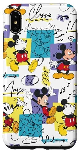 iPhone XS Max Disney Mickey Mouse Retro Classic Vintage Animation Designs Case
