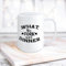 Yelolyio What The Fork is for Dinner Ceramic Coffee Mug 15oz Novelty White Coffee Mug Tea Milk Juice Christmas Coffee Cup Funny Gifts for Girlfriend Boyfriend Man Women