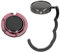 kwmobile 2 Porte Sac à Main Table - Gadget Accroche Sac a Main pour Table Bureau - Support Crochet en Métal Pliable - Noir-Rose pâle