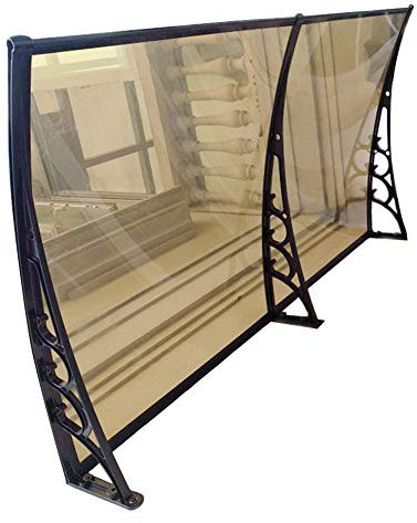 SnamicE Türüberdachung, Vordach, Vordach, Polycarbonat, Markise, Fenster, Tür, Weg, Gehweg, Gartenhaus, Veranda, Terrasse, 80 x 160 cm
