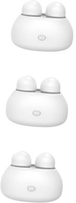Beavorty 3pcs Electric Cleaner Machine for Travel Automatic Lens Cleaning Device Compact and Portable Eyewear Washer for Daily Use and Outdoor Activities White