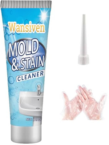 Wansiven Mold Remover, Effectively Removes Black Mold, Deep Clean Mould Remover Gel for Kitchen Bathroom (1, Light Blue -4 Fl oz)