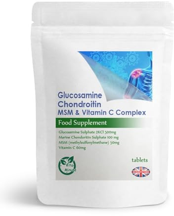 100 x Glucosamine Chondroitin MSM & Vitamin C Tablets, Joint & Bone Support