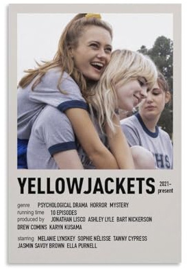 TULAOJI Yellowjackets Show Poster Posters Canvas Wall Art Living Room Celebrity Posters Unframe-style 12x18inch(30x45cm)