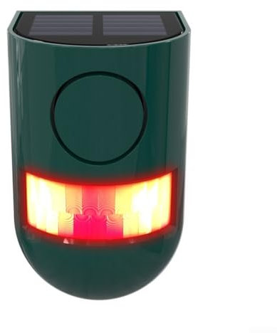 UTTASU Solar Bewegungsmelder Alarm, Schuppen Alarm Wireless Infrarot Bewegungsmelder N911 Wasserdicht Outdoor Home Alarmanlage für Garage Farm