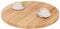 LAMO Manufaktur Tischplatte rund 60 cm aus Naturholz | Holzplatte für Couchtisch, Stehtisch, Bartisch | Stärke: 40 mm | Farbe: Dunkel