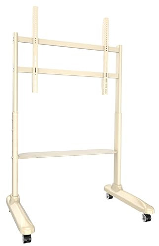 Techly 369557 Supporto da Pavimento TV LCD/LED 32-90 con Mensola Bianco