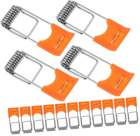 Gadpiparty 100stücke Teiliges Federclips Für Einbaustrahler Metallfederhalter Lichtbefestigung Für Downlights Panelleuchten Deckenmontage Kompakt Rostfrei Langlebig Vielseitig Verwendbar