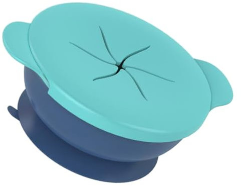 SUPVOX Complemento Alimenticio Cuenco Vajilla Cuenco Platos Plato De Silicona Plato De Comedor Cuenco Plato De Silicona Cuenco De Cocina Vajilla Gel De Sílice Azul
