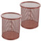 Artibetter 1 Jeu Seau De Rangement Pour Stylo Organisateurs De Bureau Et Rangement Pot À Crayons Fournitures Pour La Maison Acier Inoxydable Rose Gold 2 Pièces