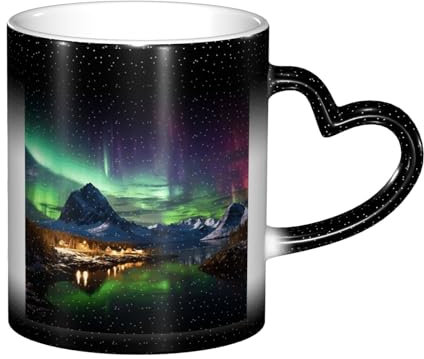 NSDdefAWCGT Magic Heat Sensitive Color Changing Cup 11oz Personalized Coffee Mug Ceramic Mug for Birthday Christmas Gift